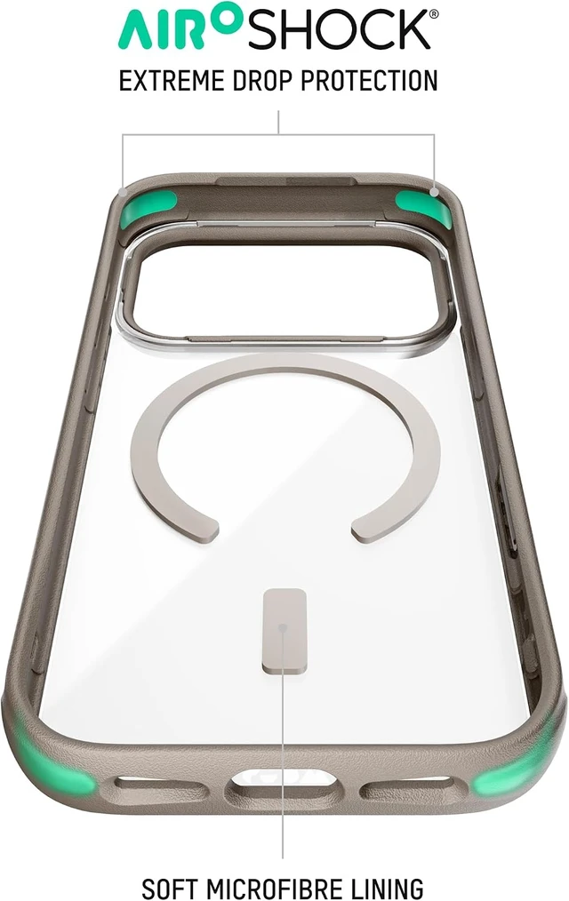 Alt view image 3 of 5 - for iPhone 18 Pro Clear Case Compatible with MagSafe Clarity Sand
