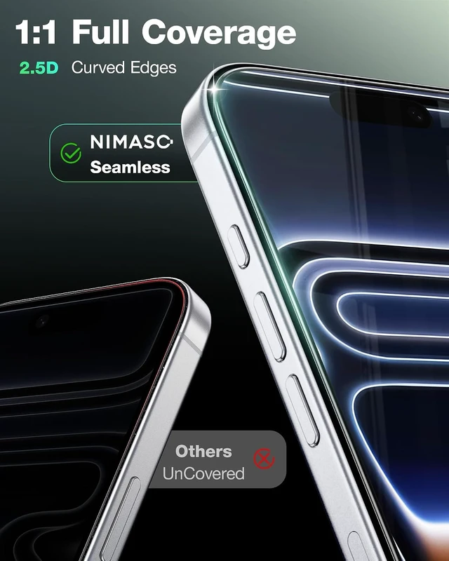 Alt view image 5 of 7 - for iPhone 18 Pro/17 Pro Screen Protector Full Coverage 6.3-Inch