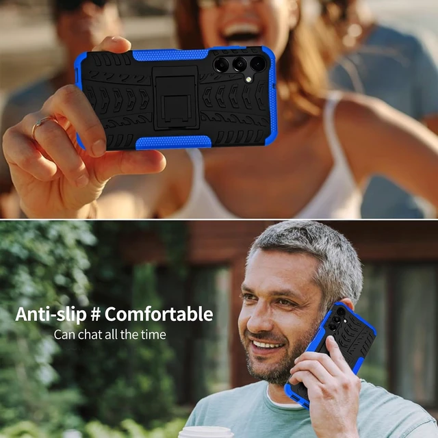 Alt view image 5 of 6 - for Galaxy A16 5G Case with 2 Pack Screen Protector Blue