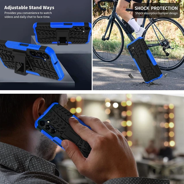 Alt view image 6 of 6 - for Galaxy A16 5G Case with 2 Pack Screen Protector Blue