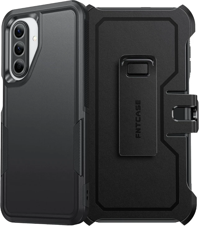 Main image of for Galaxy A17-5G Case: with Belt-Clip Holster Black