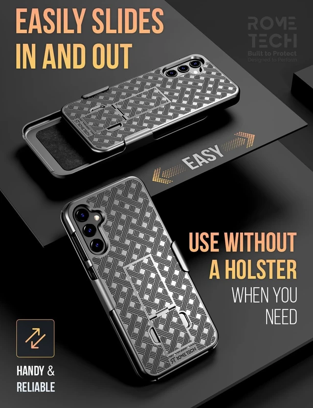 Alt view image 3 of 5 - Designed for Galaxy A13 5G Case with Belt Clip Holster