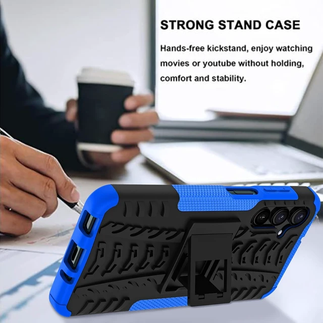 Alt view image 3 of 6 - for Galaxy A16 5G Case with 2 Pack Screen Protector Blue