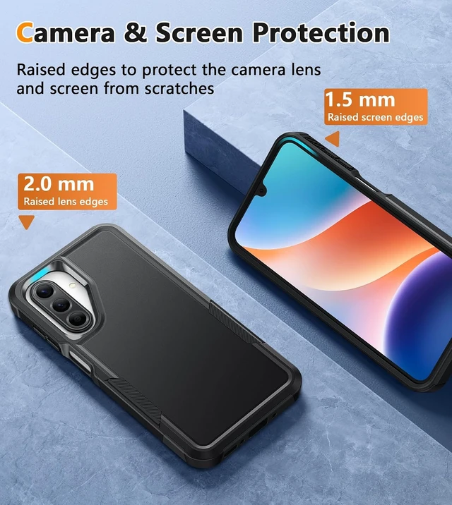 Alt view image 6 of 7 - for Galaxy A17-5G Case: with Belt-Clip Holster Black
