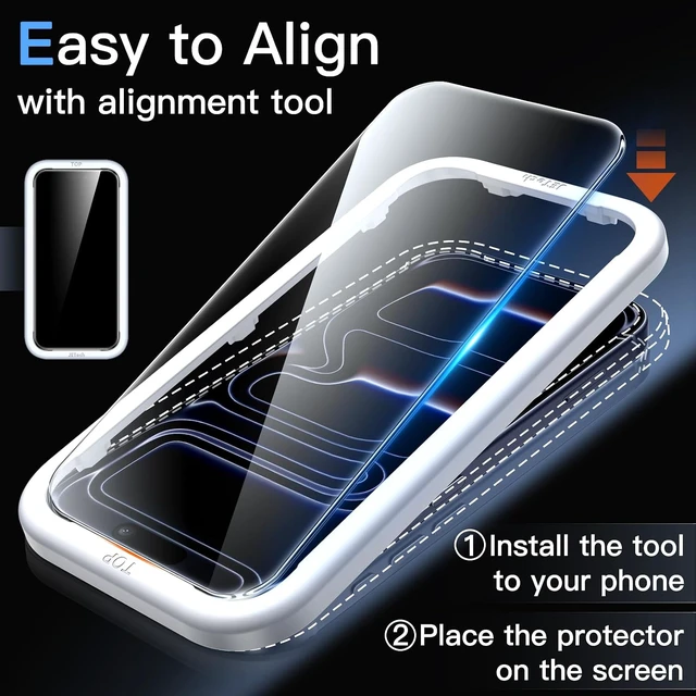 Alt view image 4 of 7 - Screen Protector for iPhone 18 Pro/17 Pro 3-Pack