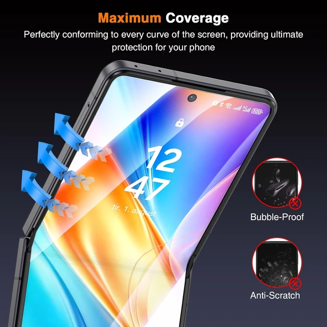 Alt view image 5 of 5 - 3 Pack for Galaxy Z Flip 8/ Flip 7 Screen Protector