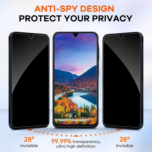 Alt view image 4 of 7 - 3+3 for Galaxy A15 5G Privacy Screen Protector Camera Protector