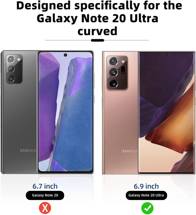Alt view image 7 of 7 - 3+2 Pack Galaxy Note 20 Ultra Screen Protector 9H Tempered Glass HD Clear Fingerprint Compatible Camera Lens Protector for Galaxy Note 20 Ultra 5G 6.9 Inch