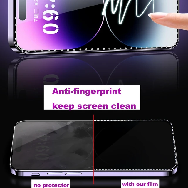 Alt view image 3 of 4 - 2PCS Glitter Screen Protector Suit for iPhone 18 Promax/iPhone 17 Promax/iPhone 16 Pro Max 6.9 Inch Diamond Bling Shiny Sparkling Tempered Glass