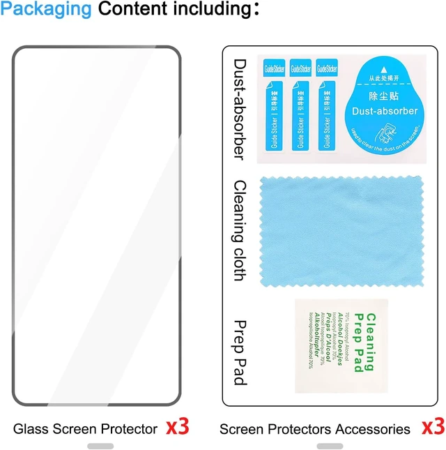 Alt view image 7 of 7 - 3 Pack HD Glass Screen Protector for Galaxy S26 Ultra