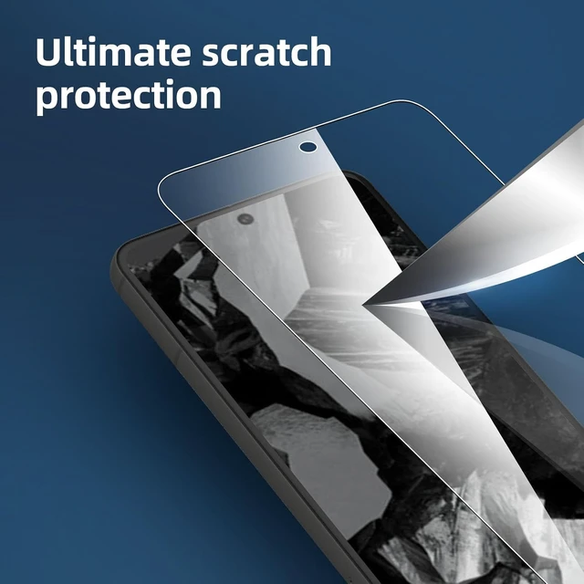 Alt view image 6 of 7 - NEWC for Google Pixel 8A Screen Protector Tempered Glass Bubble Free
