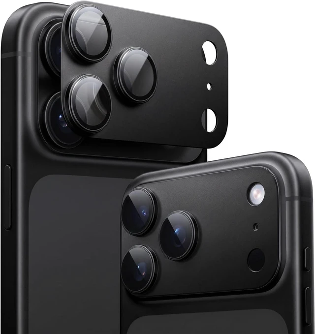 Main image of for iPhone 18 Pro Camera Lens Protector 9H+ Black 1 Pack