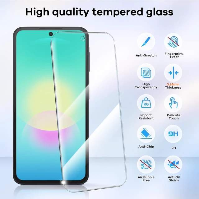 Alt view image 3 of 7 - 4+4 for Galaxy A27 5G Screen Protector Camera Lens Protector