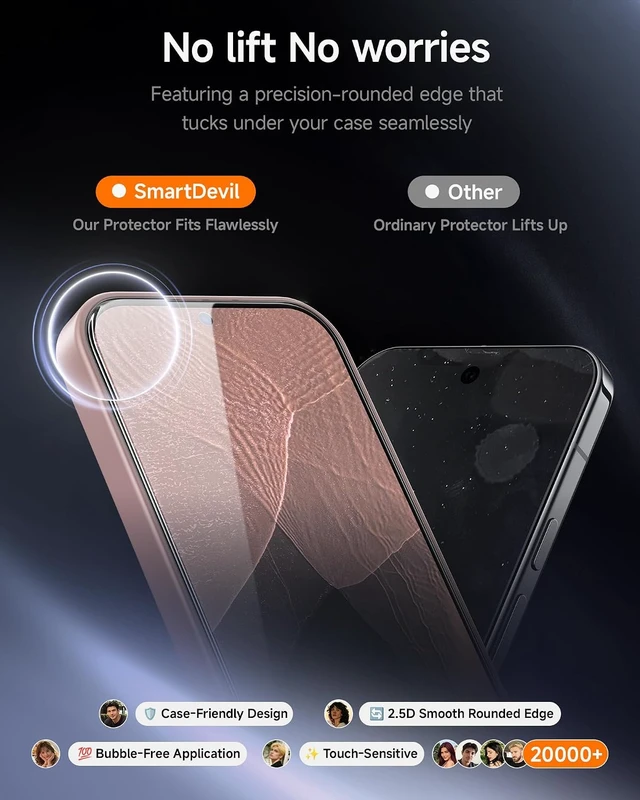 Alt view image 5 of 7 - 3 Pack for Google Pixel 11 Pro Screen Protector
