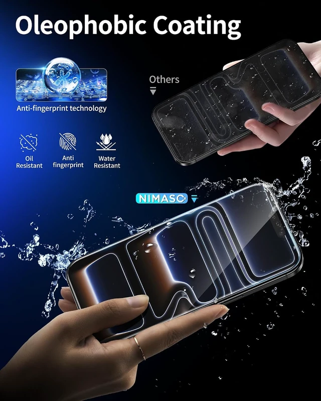Alt view image 6 of 6 - for iPhone 18 Pro/17 Pro Screen Protector 6.3-Inch Clear 2 Pack