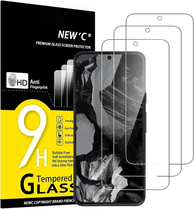 Main image of NEWC for Google Pixel 8A Screen Protector Tempered Glass Bubble Free