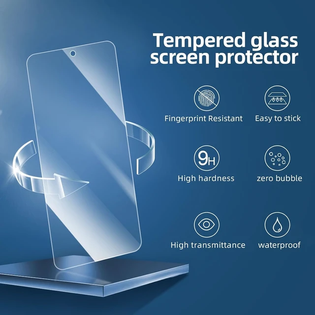 Alt view image 4 of 7 - NEWC for Google Pixel 8A Screen Protector Tempered Glass Bubble Free