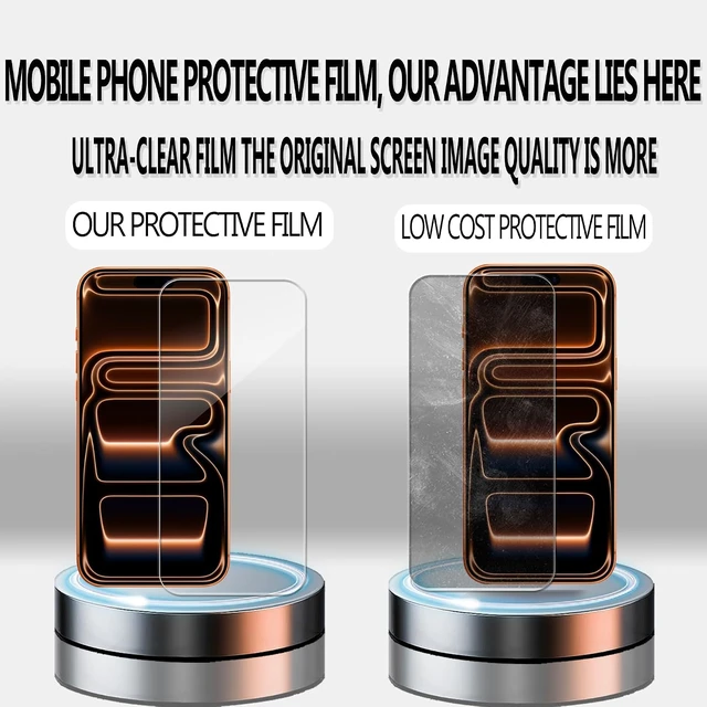 Alt view image 7 of 7 - Screen Protector For iPhone 17 Pro Tempered Glass 2-Pack With Easy Alignment Tool