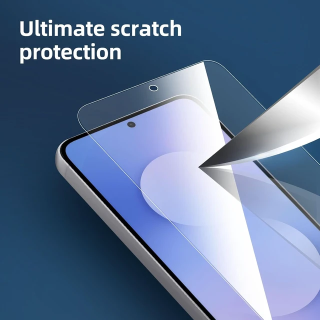 Alt view image 4 of 6 - NEWC for Galaxy A57 5G Screen Protector Tempered Glass HD Clear