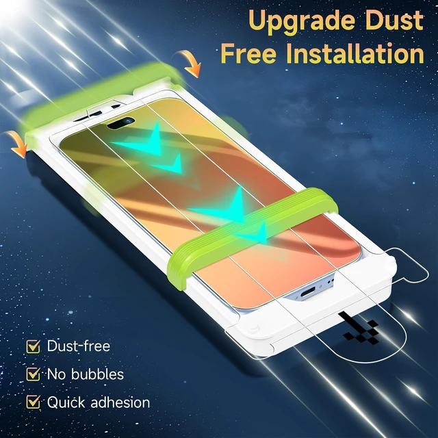 Alt view image 5 of 7 - 2 Pack Privacy Screen Protector Compatible for iPhone 18 Pro
