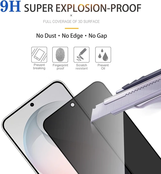 Alt view image 5 of 7 - 2 Pack Privacy Screen Protector for Galaxy S26 FE