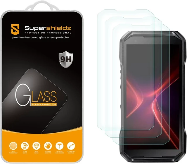Main image of (3 Pack) Designed for Kyocera (DuraForce Pro 3) Tempered Glass Screen Protector Anti Scratch Bubble Free