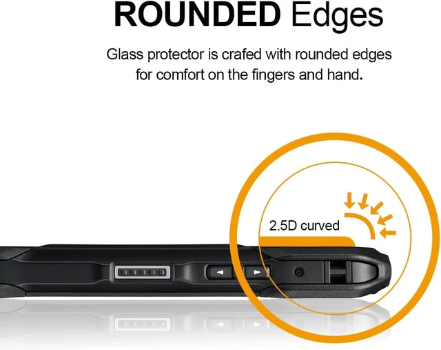 Alt view image 4 of 5 - (3 Pack) Designed for Kyocera (DuraForce Pro 3) Tempered Glass Screen Protector Anti Scratch Bubble Free