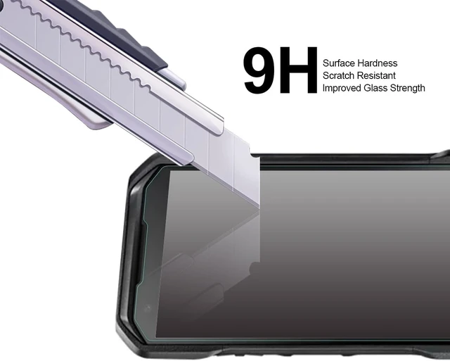Alt view image 5 of 5 - (3 Pack) Designed for Kyocera (DuraForce Pro 3) Tempered Glass Screen Protector Anti Scratch Bubble Free