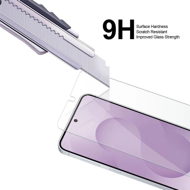 Alt view image 4 of 5 - (2 Pack) Designed for Galaxy S26 Tempered Glass Screen Protector Anti Scratch Bubble Free