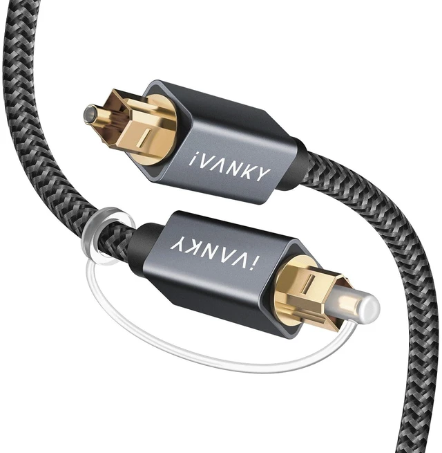 Main image of Optical Audio Cable 10ft Toslink Fiber Optic S/PDIF Digital Audio