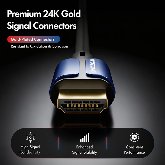Alt view image 5 of 7 - Type-C to HDMI 2.0 Cable 4K@60Hz Ultra HD 3.3 Feet 18Gbps High-Speed Transfer Pure Copper & 24K Gold-Plated Male to Male Connectors Compatible with TV Laptop Type-C Smartphone Projector