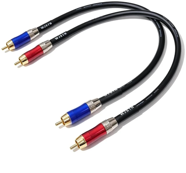 Main image of -020 RCA to RCA Audio Cable Male to Male RCA Stereo Audio Coaxial Digital Cable Digital Stereo Audio Cable for subwoofer Home Theater high-Fidelity Audio-Double Shielding-2 Pack (1FT)