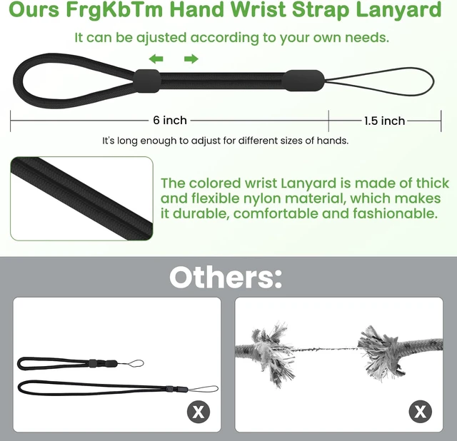 Alt view image 3 of 7 - Hand Wrist Strap Lanyard Adjustable Nylon Colorful for Mobile Phone Camara USB Flash Drive ID Name Tag Badge
