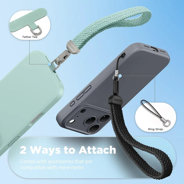 Alt view image 3 of 7 - Elastic Phone Wrist Strap Phone Lanyard Key Chain Lanyards