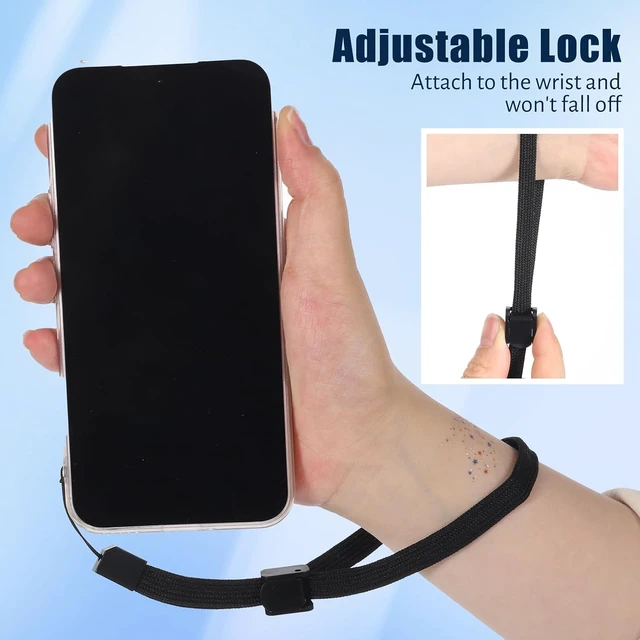 Alt view image 5 of 7 - Wrist Strap for Camera 6 PCS Adjustable Hand Wrist Strap Lanyard Universal Phone Hand Straps Wristlet Wristband with Slider Lock for Camera Mobile Phone Black