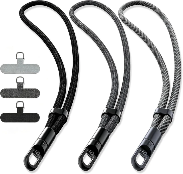 Main image of Phone Wrist Strap 3 Pack 360°Rotating Phone Lanyard without Tangles