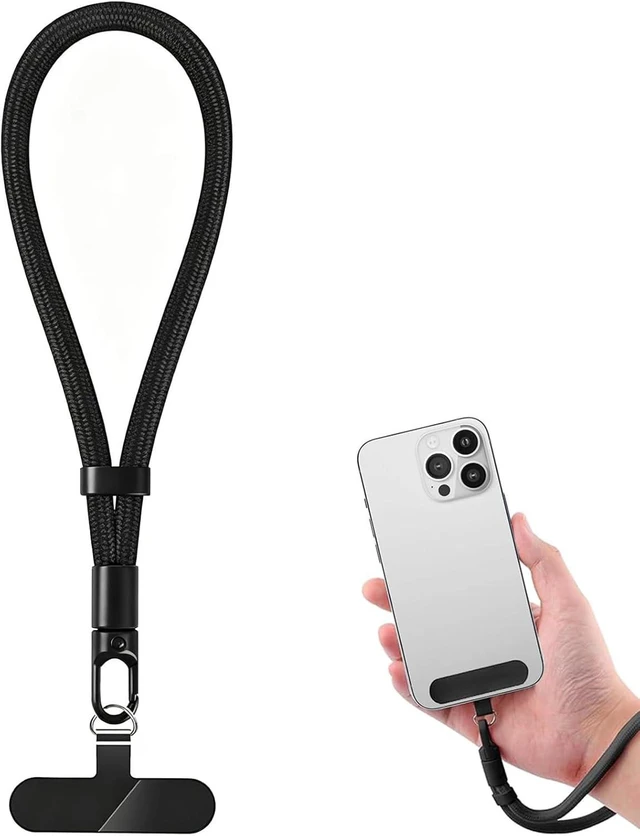 Main image of Anti Theft Phone Wrist Strap Adjustable Cell Phone Lanyard with Tether Tabs