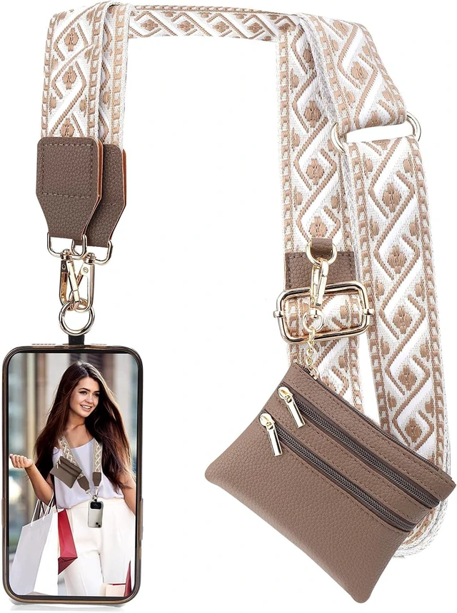 Main image of Clip and Go Strap for Phone with Wallet Crossbody Multicolor 5