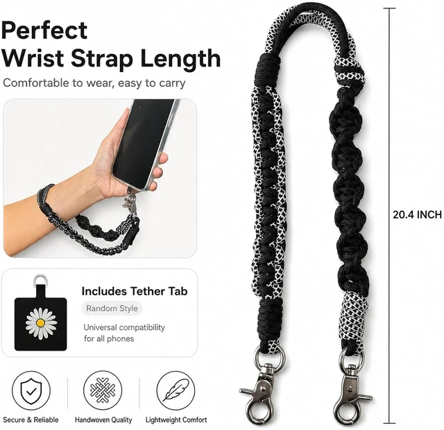Alt view image 6 of 7 - Anti Theft Phone Wrist Strap Camera Hand Cell Phone Lanyard for Women Men