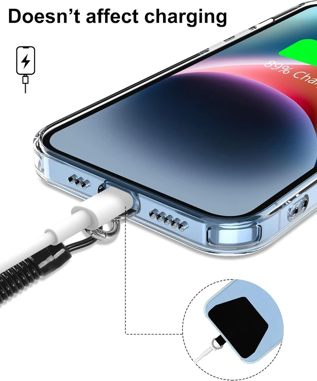 Alt view image 7 of 7 - Phone Lanyard Tether Stretchy Phone Strap Patch Anchor Outdoor Climbing Hook Compatible for Most Smartphones