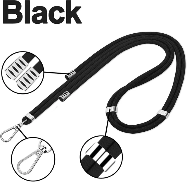 Alt view image 4 of 6 - Cell Phone Lanyard 2 Phone Crossbody Lanyard 2 Wrist Phone Strap and 6 Connectors Compatible with Most Phones