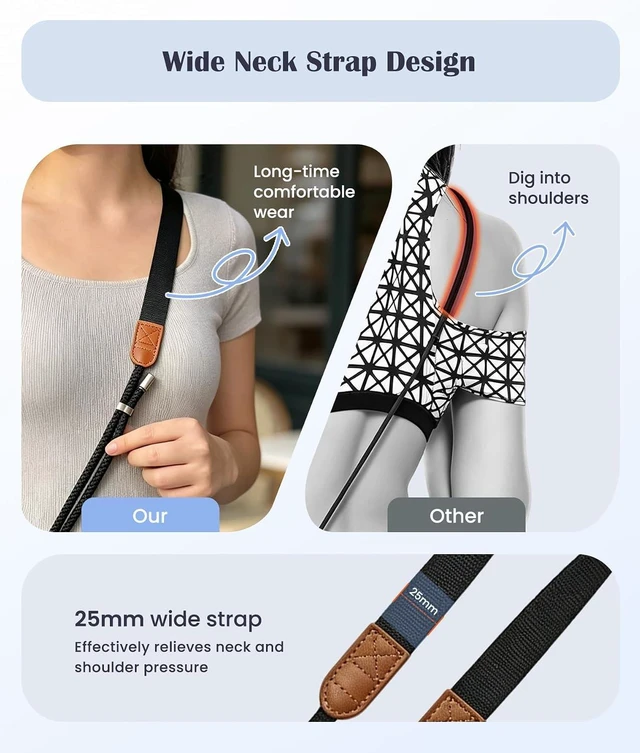 Alt view image 2 of 7 - Anti-Theft Phone Lanyard Crossbody Strap & Cellphone Wrist Strap for Women/Men Anti-Drop Phone Shoulder Holder Neck Lanyard with 3 Tether Tabs for iPhones Keys ID Badge Wallet for Moms Office Outdoor