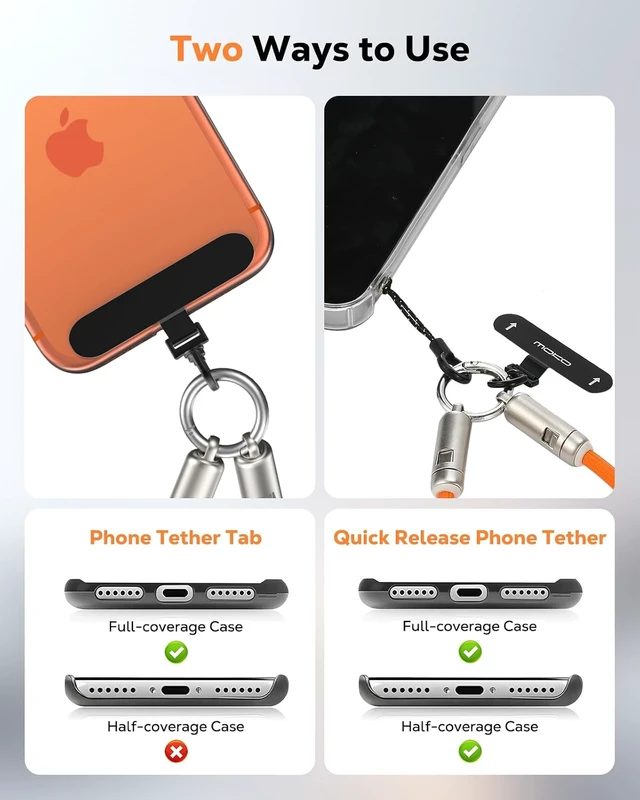 Alt view image 6 of 7 - 2-in-1 Phone Wrist Lanyard USB C Cable PD240W USB-C to USB-C Type-C Fast Charging Cable