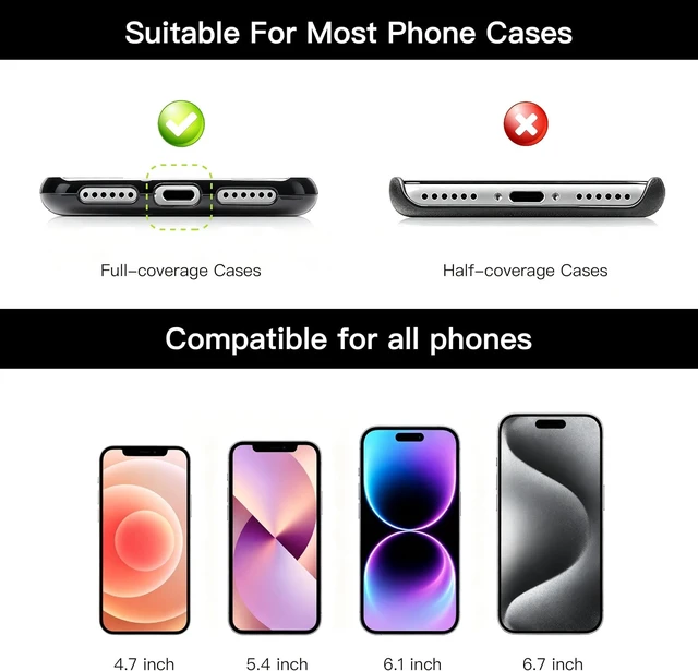 Alt view image 6 of 7 - Leather Cell Phone Wrist Strap 360° Rotation & 2 Tether Tabs