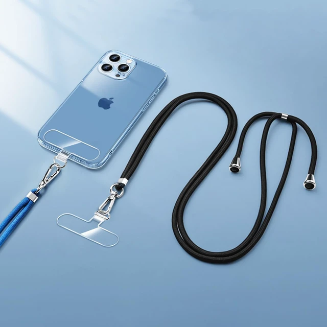 Alt view image 4 of 7 - 12-Piece Universal Phone Lanyard Patch - No Adhesive Cell Phone Strap Replacement Part