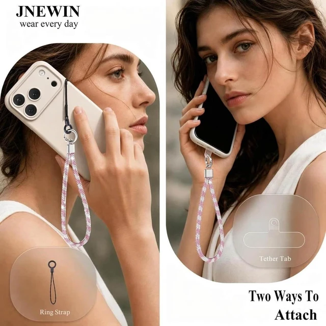 Alt view image 2 of 6 - Phone Wrist Strap with glittering Rhinestone Phone Charm for Women