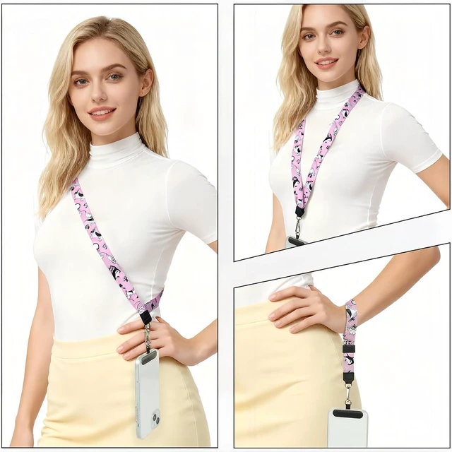 Alt view image 2 of 7 - Phone Lanyard Crossbody & Neck Adjustable Cell Phone Wrist Strap