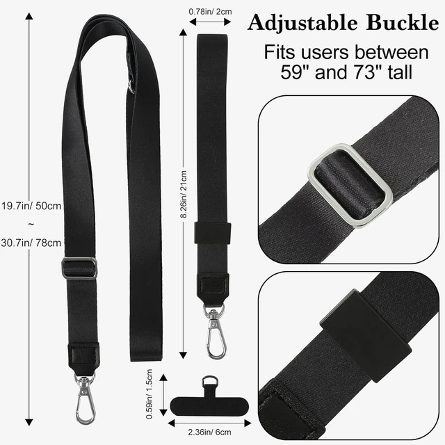 Alt view image 6 of 7 - Phone Lanyard Crossbody & Neck Adjustable Cell Phone Wrist Strap