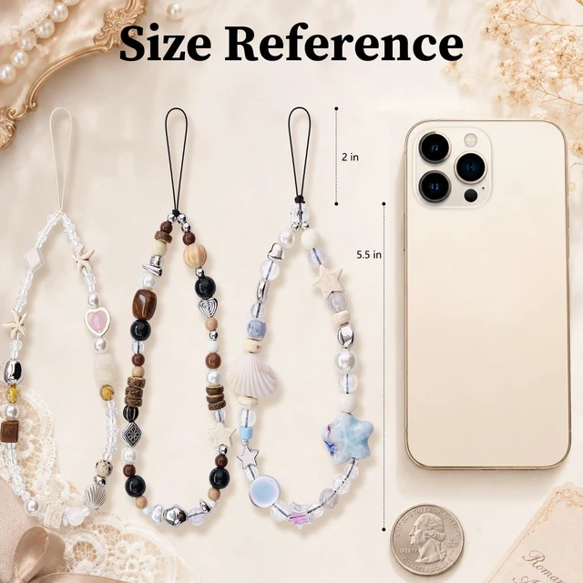Alt view image 3 of 7 - Cute Phone Wrist Strap