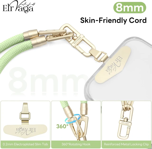 Alt view image 5 of 7 - Universal Cell Phone Lanyard Wrist Strap Phone Bracelet Strap Phone Charms Strap
